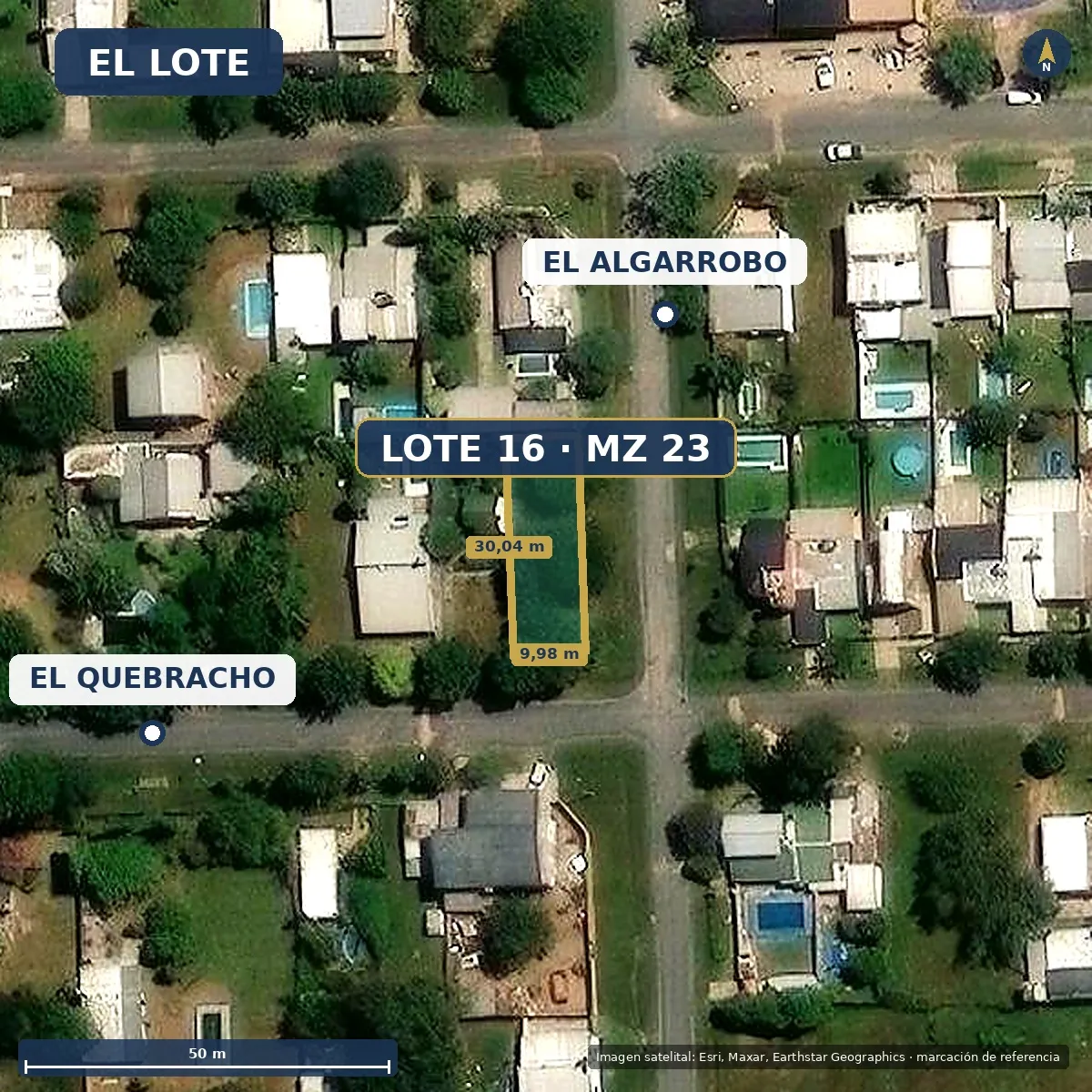 Plano de Terreno en Alvear