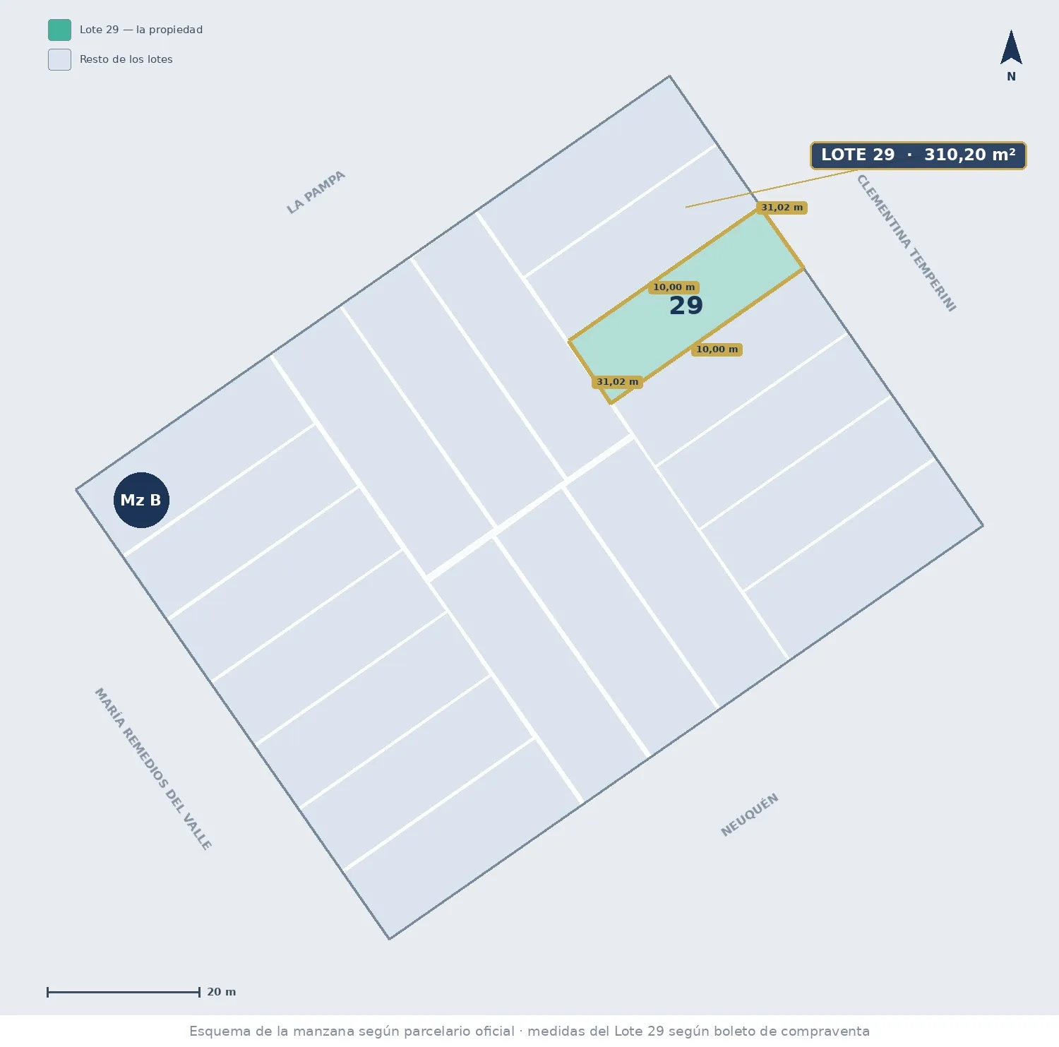 Plano de Casa con pileta, en barrio abierto Estación Alvear