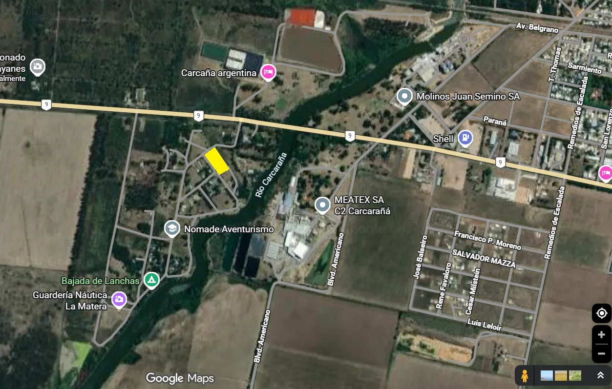 8 lotes a la venta en Carcaraña, Santa Fe, Argentina
